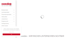 Desktop Screenshot of de.swedex.eu